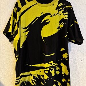 Black and Yellow Graphic Men's Shirt